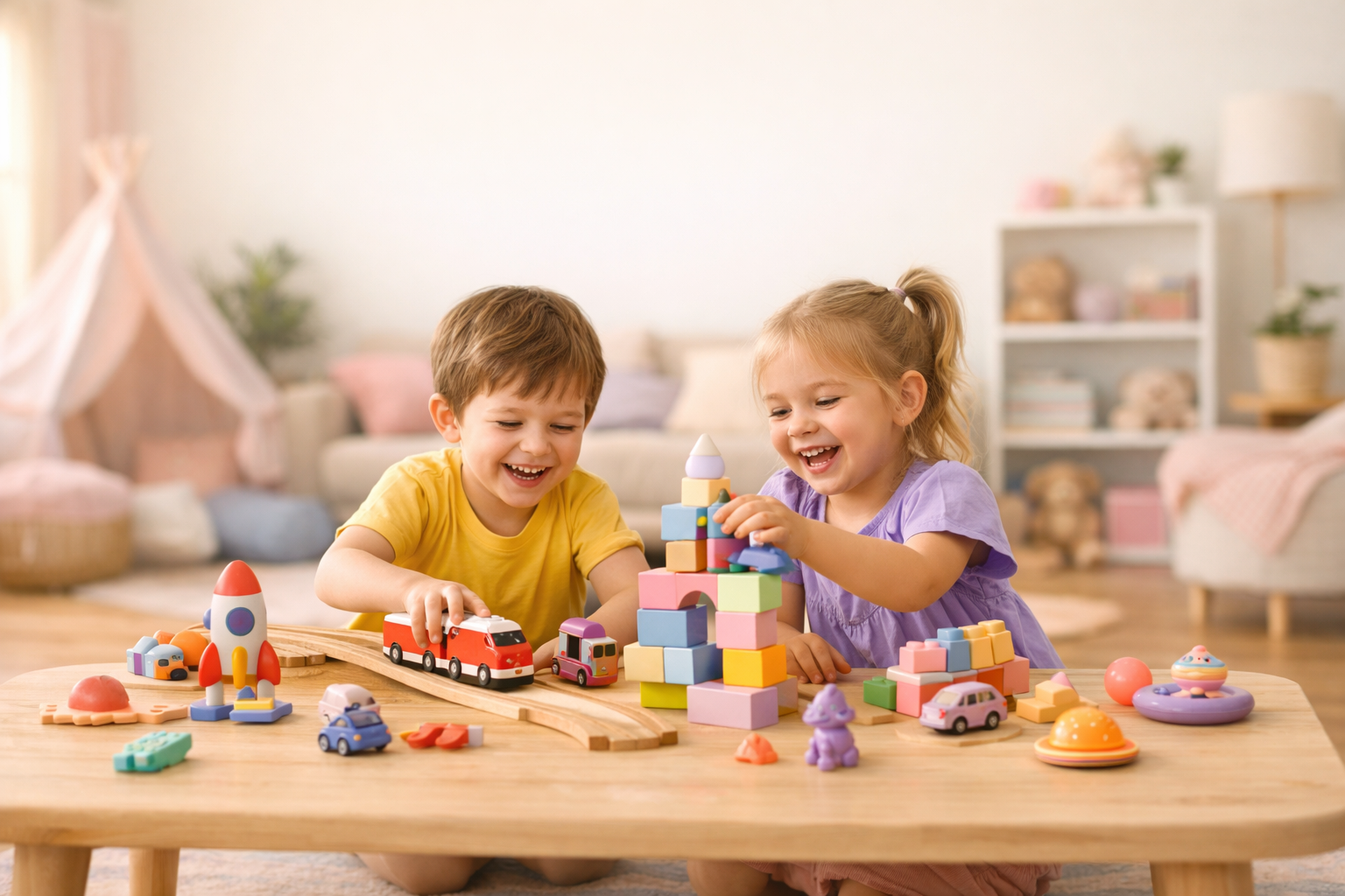 Kids playing with kidziverse toys
