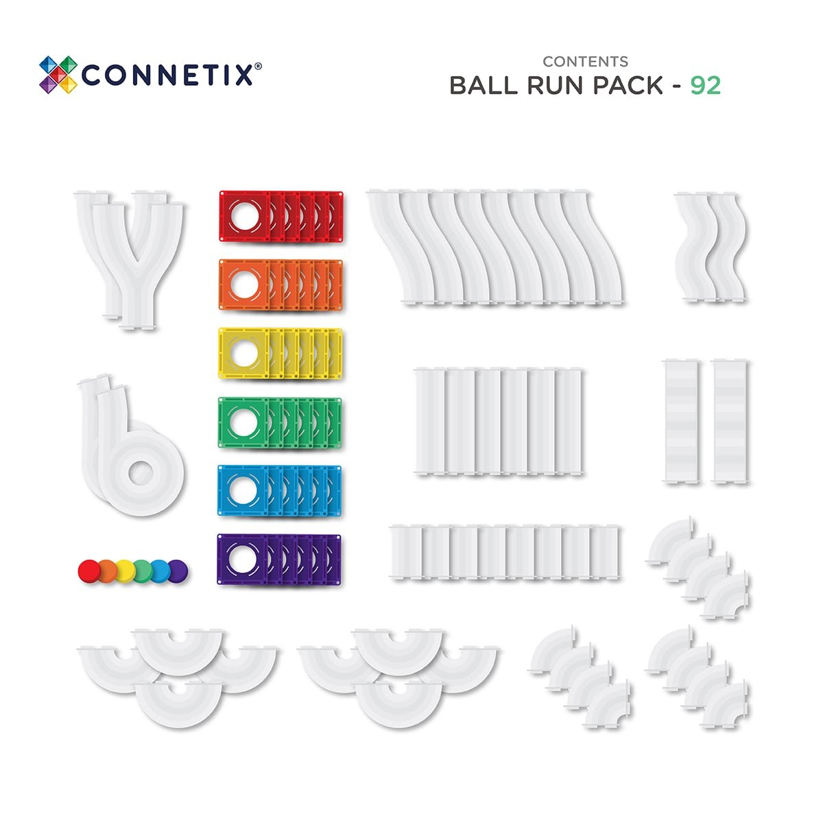 connetix rainbow ball run pack connetix rainbow ball run pack